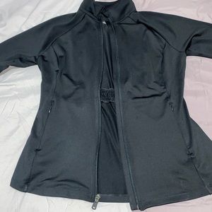 Black long sleeve workout jacket